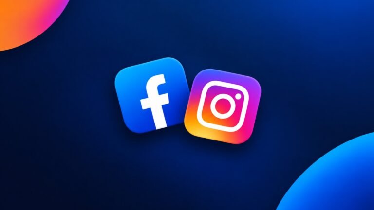 Facebook and Instagram logos representing social media advertising